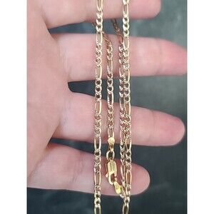 P. LUX Italian Gold Plated 925 Sterling Silver Chain Necklace Vintage